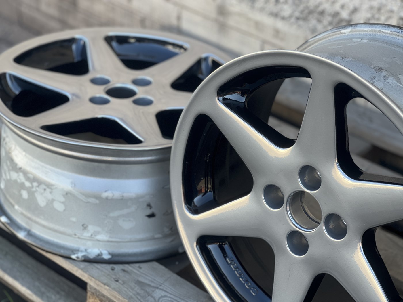 Renovace disků dvoubarevné černá a chrom